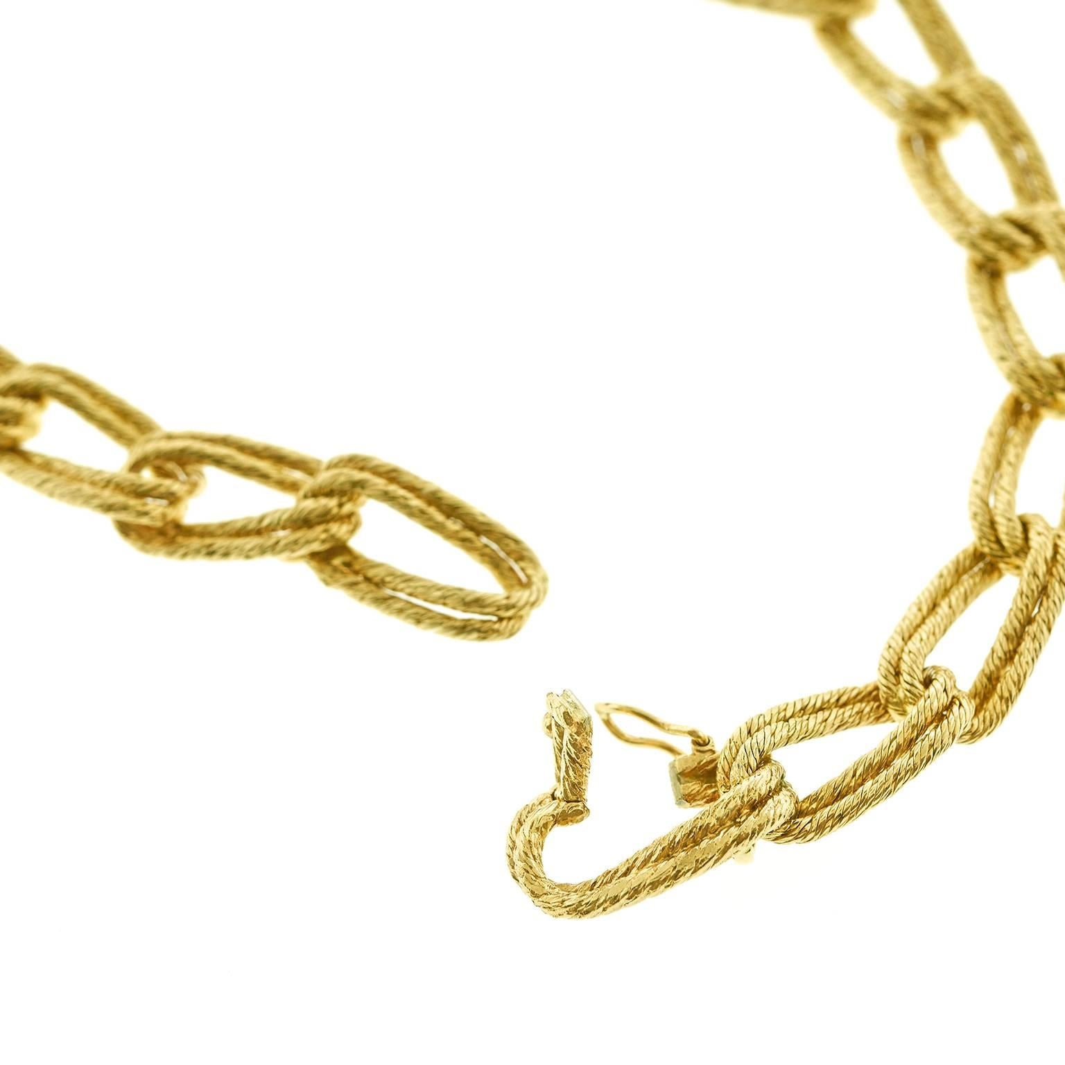 Gubelin Twisted Cable Double-Link Gold Necklace 4