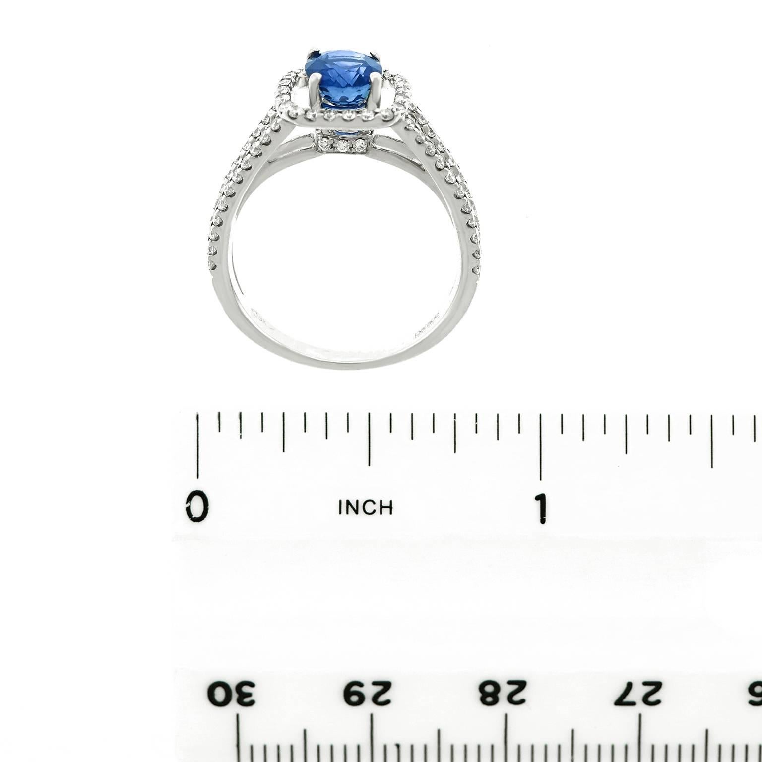 Beautiful Sapphire Diamond Gold Ring 1