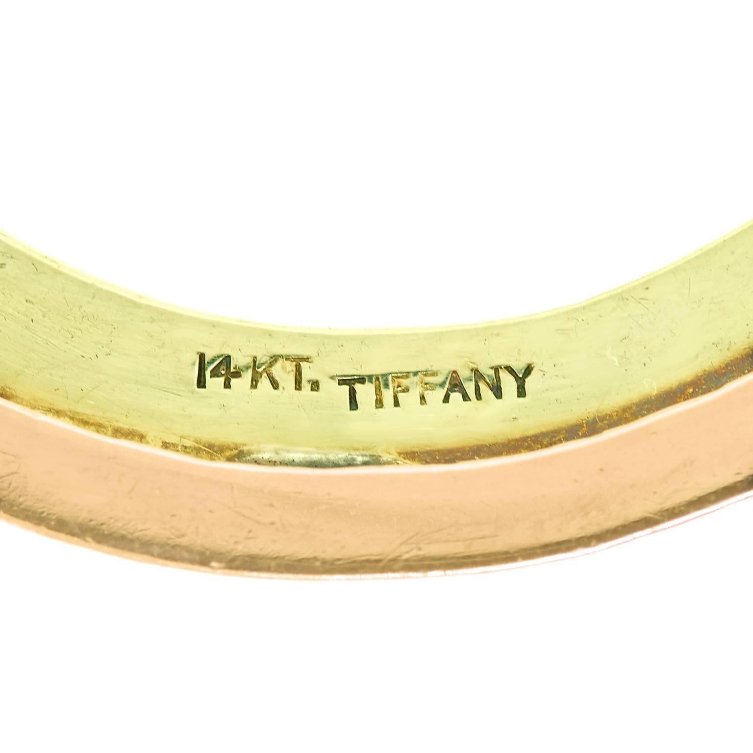 Tiffany & Co. Retro 1940s Gold Brooch 1