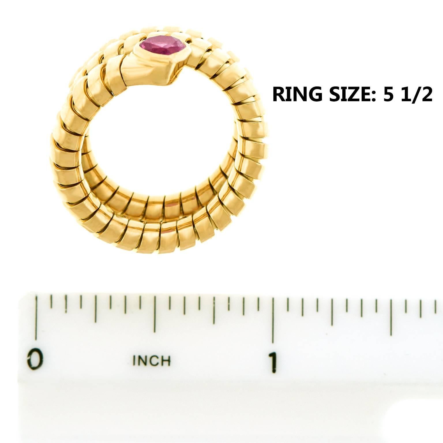 Women's Bulgari Yellow Gold Serpenti Ring