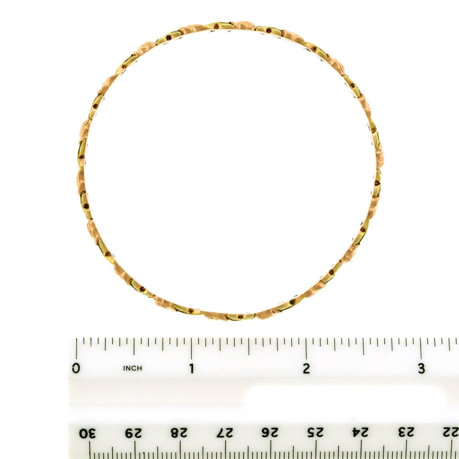 Fabulous Vintage vierziger Jahre Jabel Gold Armreif Armband 2