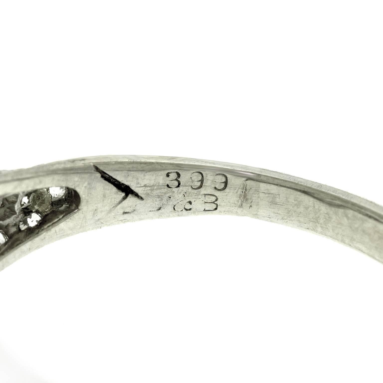 Bailey, Banks and Biddle Art Deco 4.11 Carat Diamond GIA Platinum Ring 1