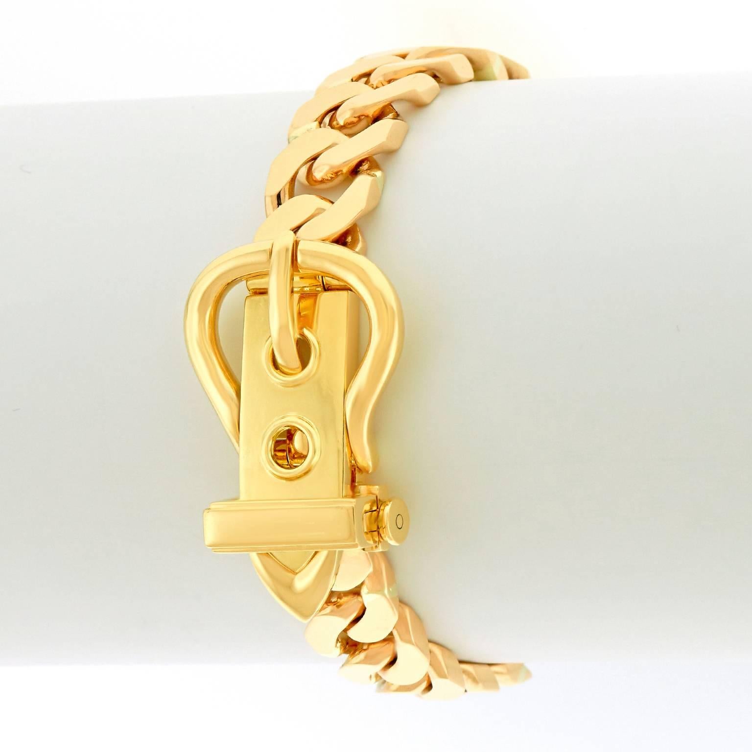 Hermes Gold Buckle Bracelet 3