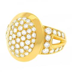 Cartier Diamond Pave Cigar Band Ring