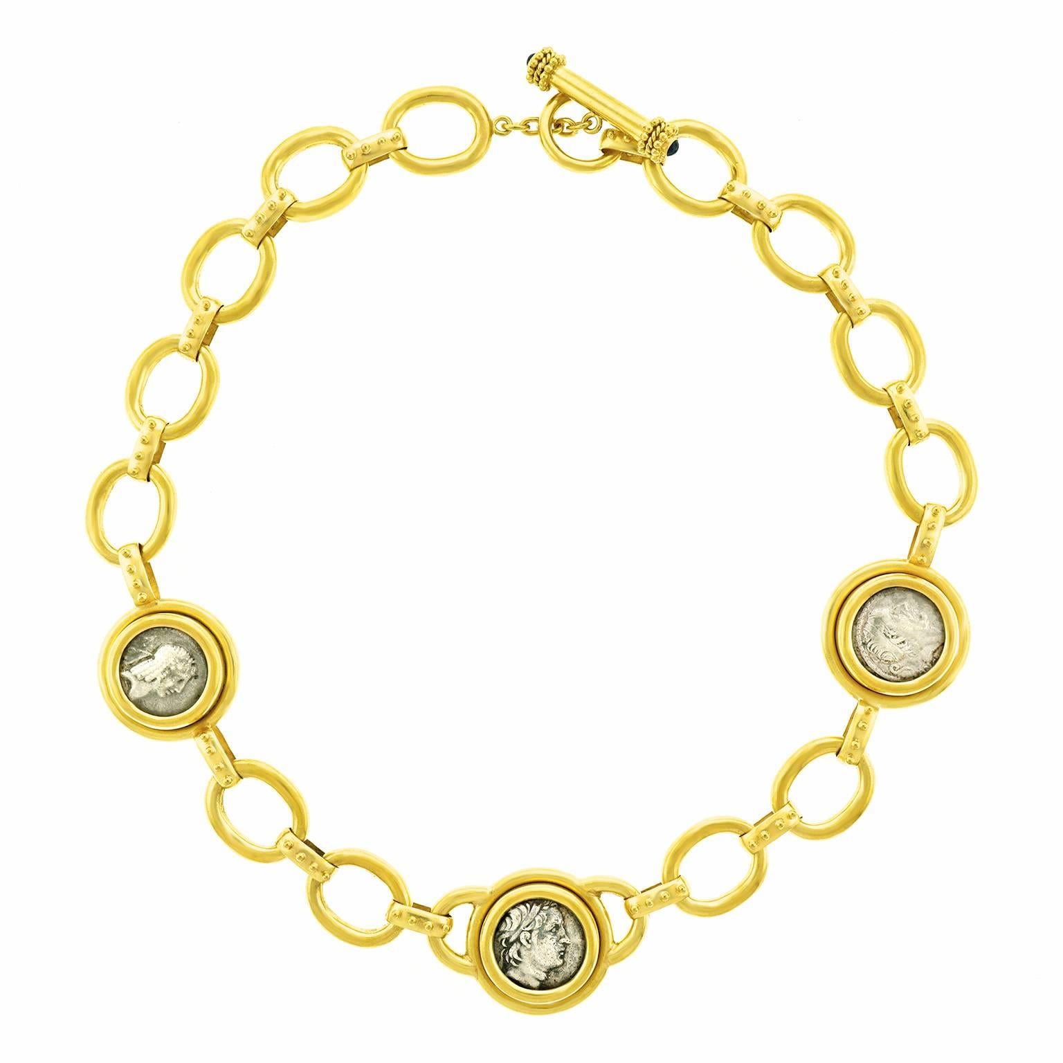 Elizabeth Locke Ancient Coin Gold Necklace 6