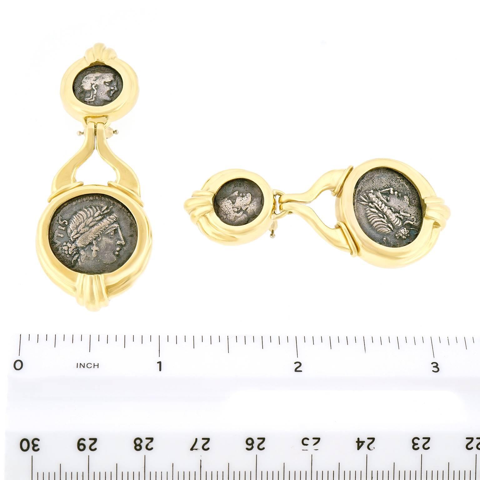 Trabert and Hoeffer Ancient Coin Earrings 2