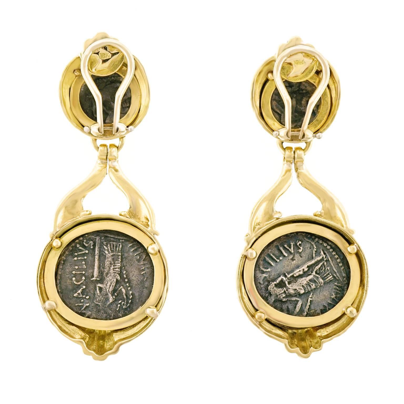 Trabert and Hoeffer Ancient Coin Earrings 3