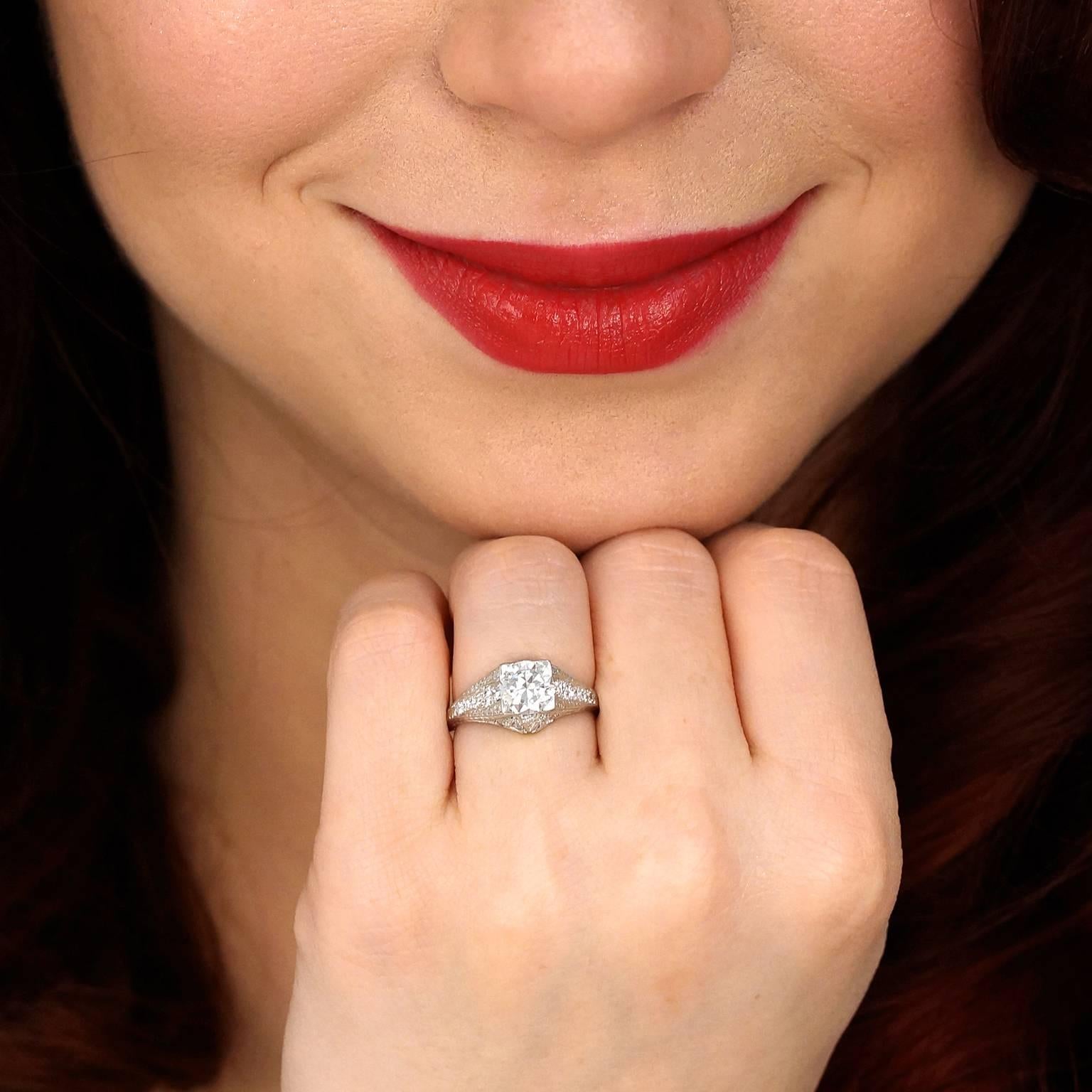 filigree diamond engagement rings