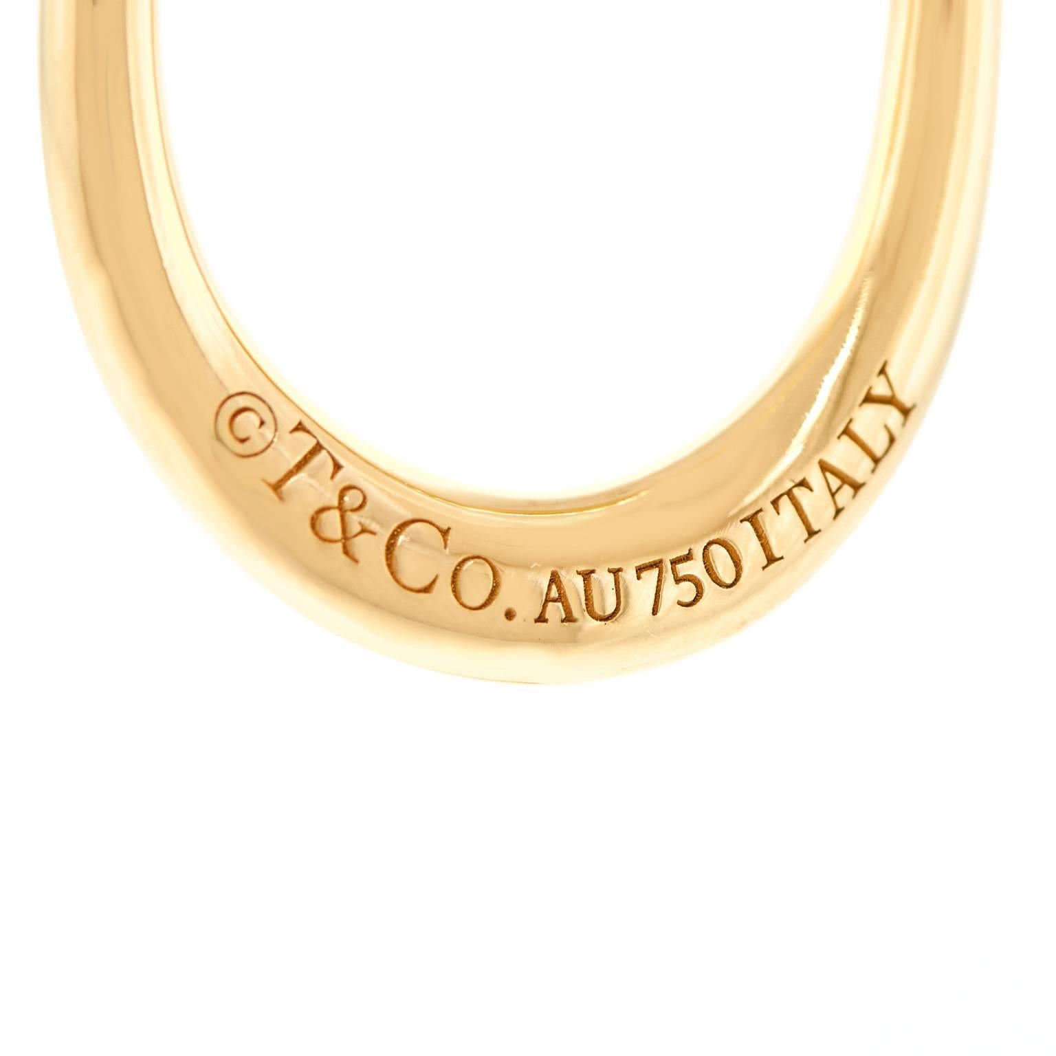 Tiffany & Co. Gold Hoop Earrings 1