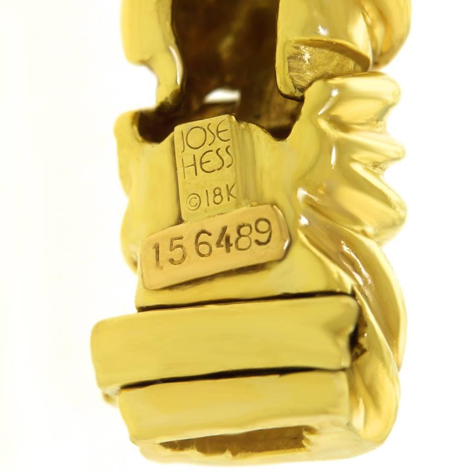 Fabulous Jose Hess Diamond-Set Gold Bracelet 1