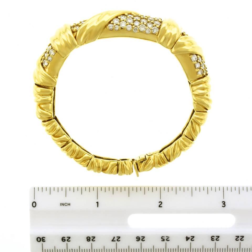 Fabulous Jose Hess Diamond-Set Gold Bracelet 2