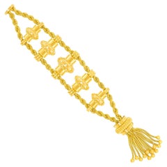 Massive French Art Deco Tassel Bracelet