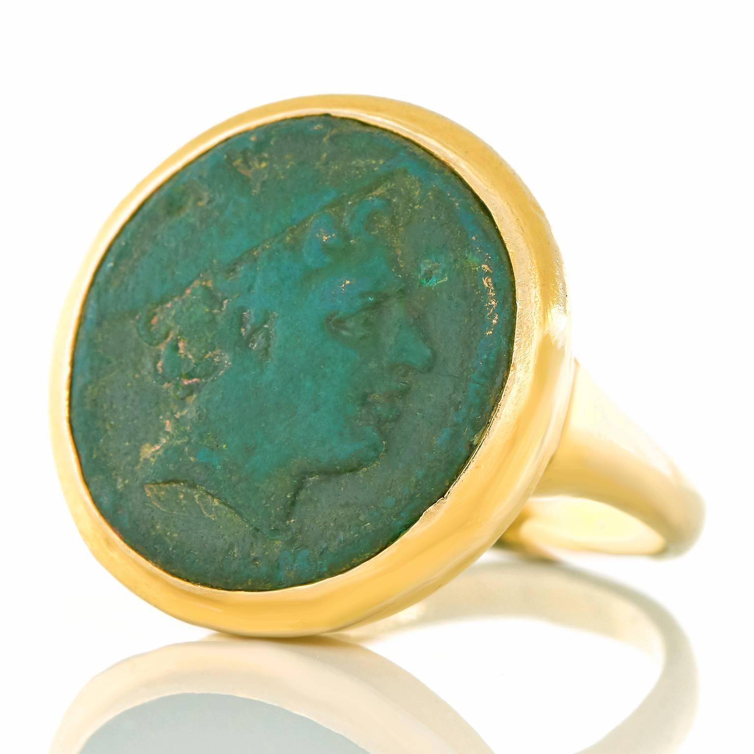 Ancient Coin Gold Ring 3