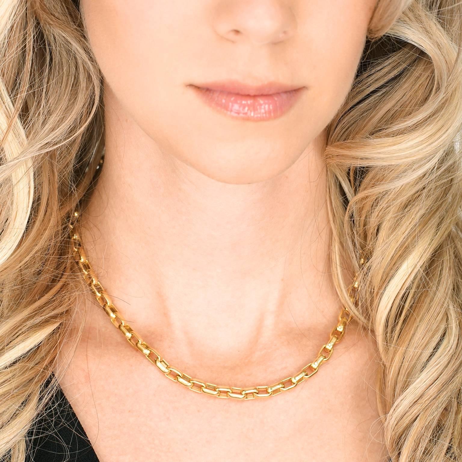 Women's Gold Link Necklace