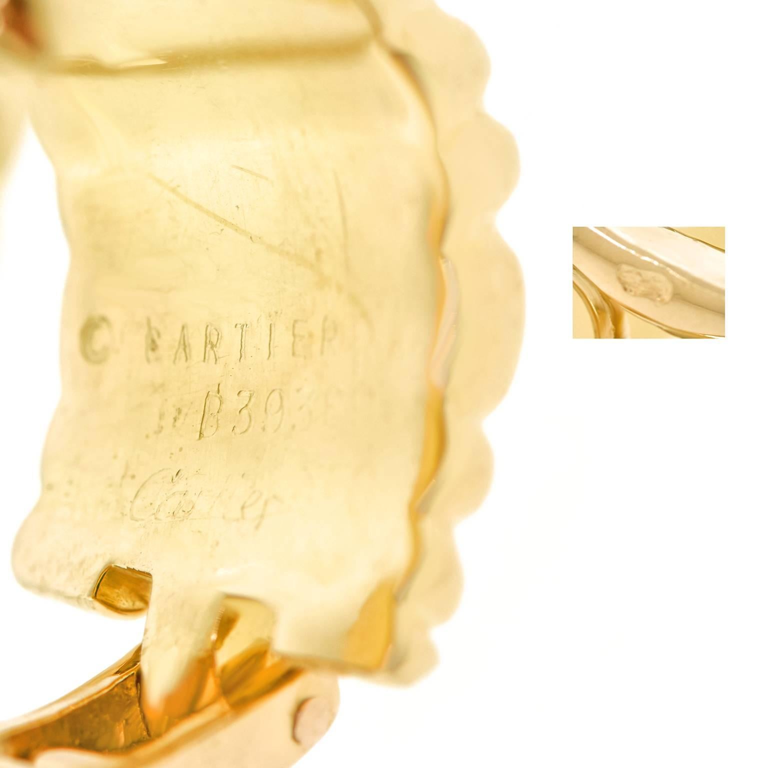 Cartier Gold Earrings 1