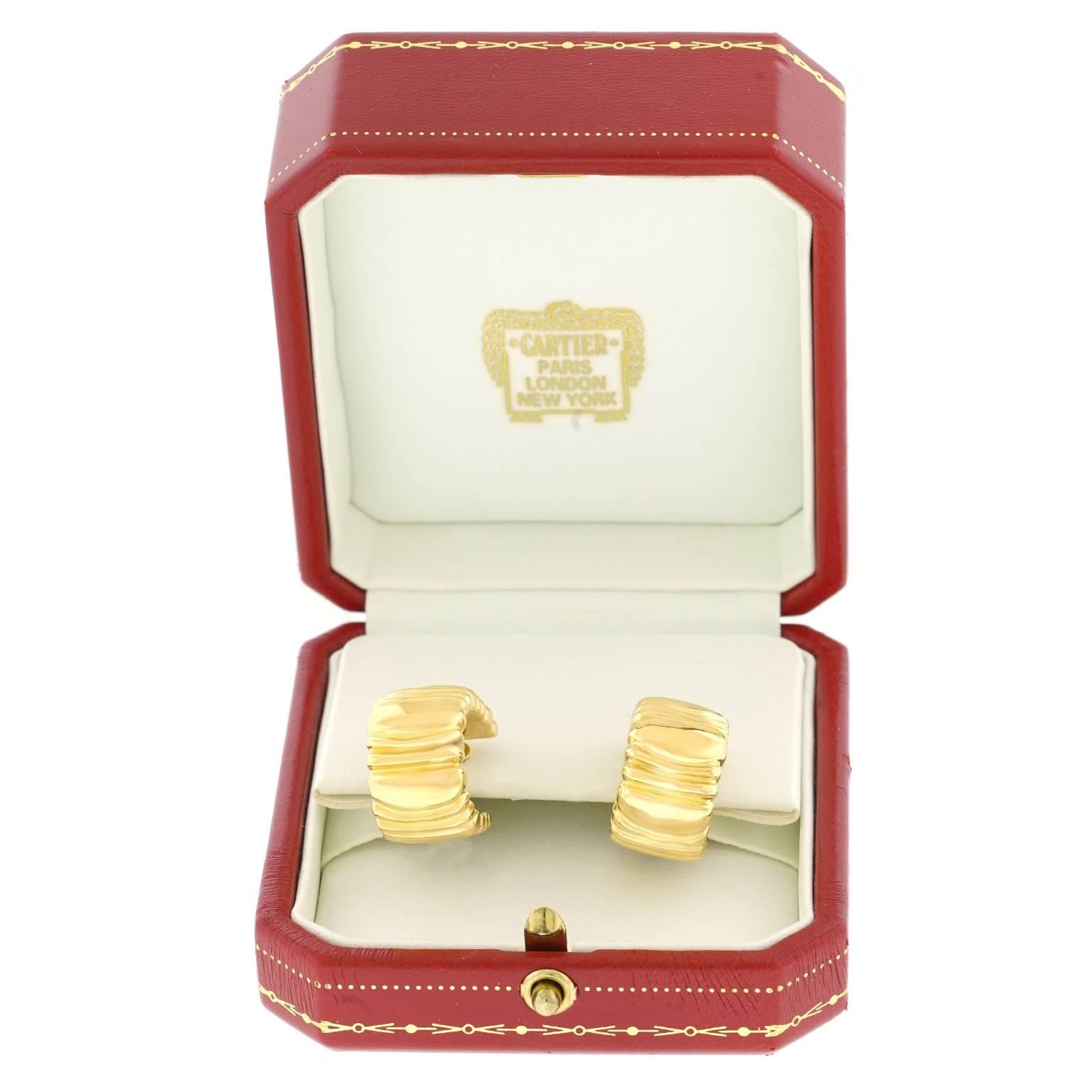 Cartier Gold Earrings 3