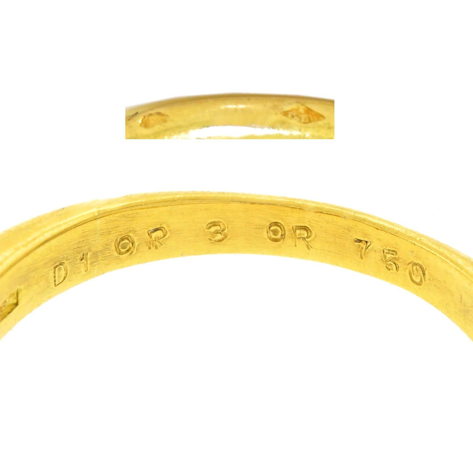 Dior Diamond-Set Gold Ring 1