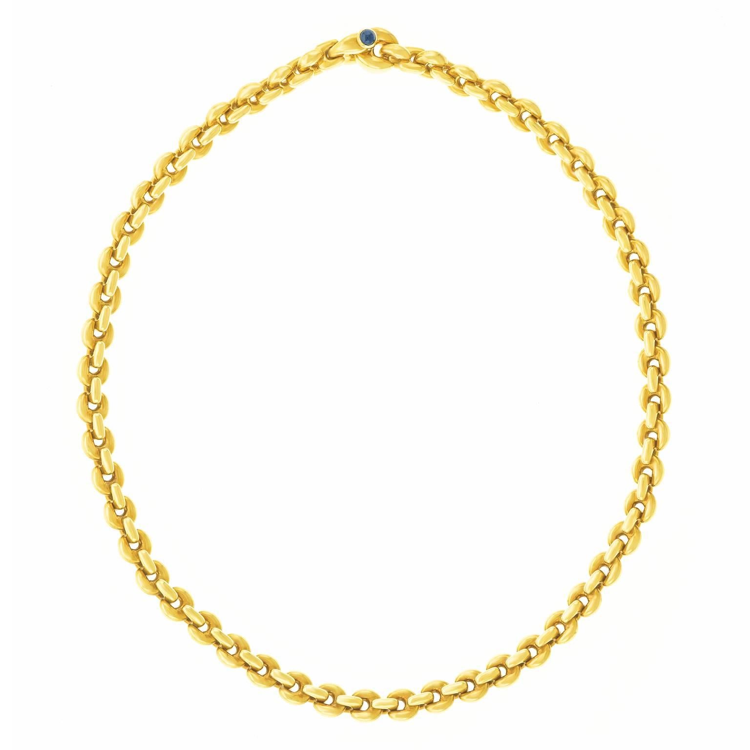 Gubelin Yellow Gold Link Necklace 3