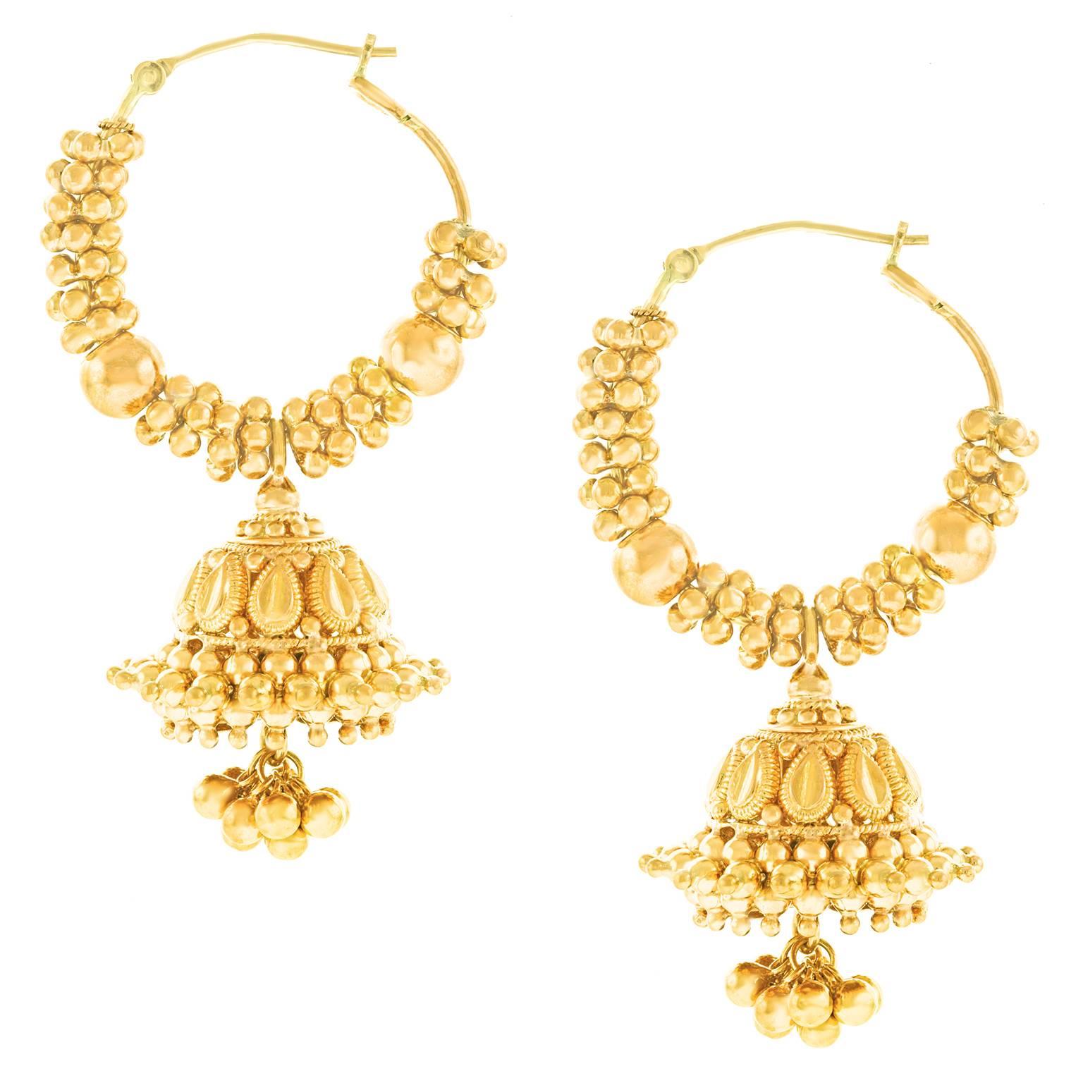 22k earrings gold