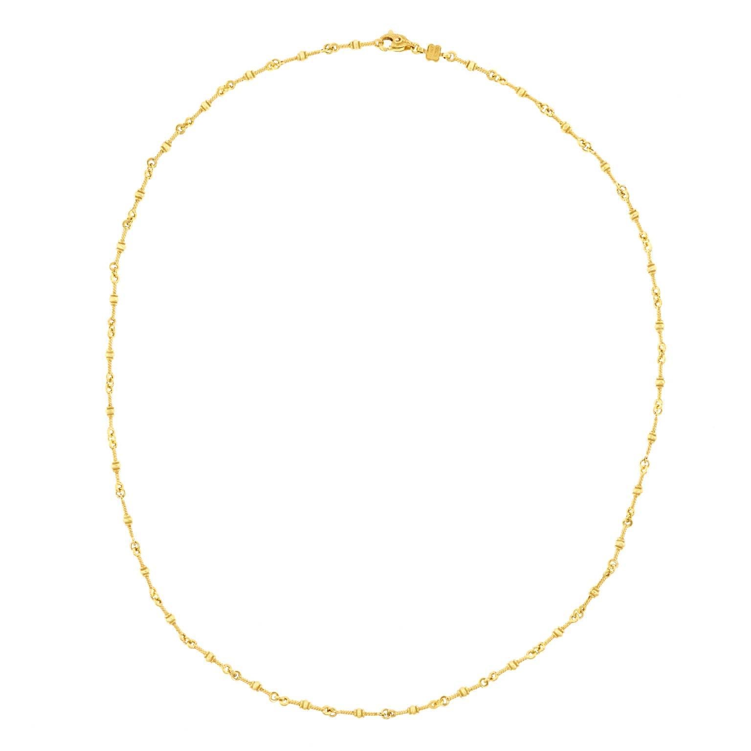 Women's or Men's Italian Gold Chain Necklace