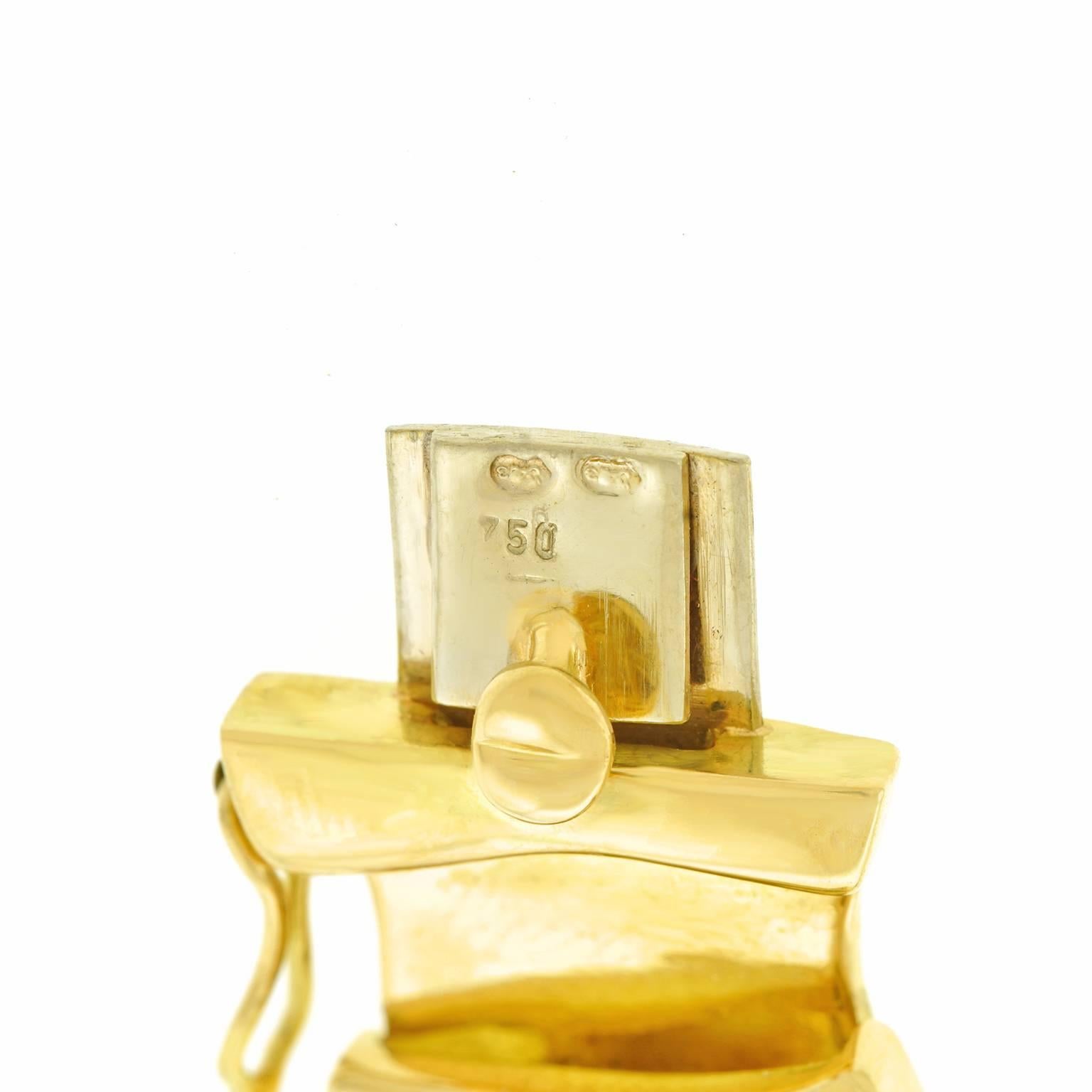 1950s Tourmaline Diamond Gold Necklace 1