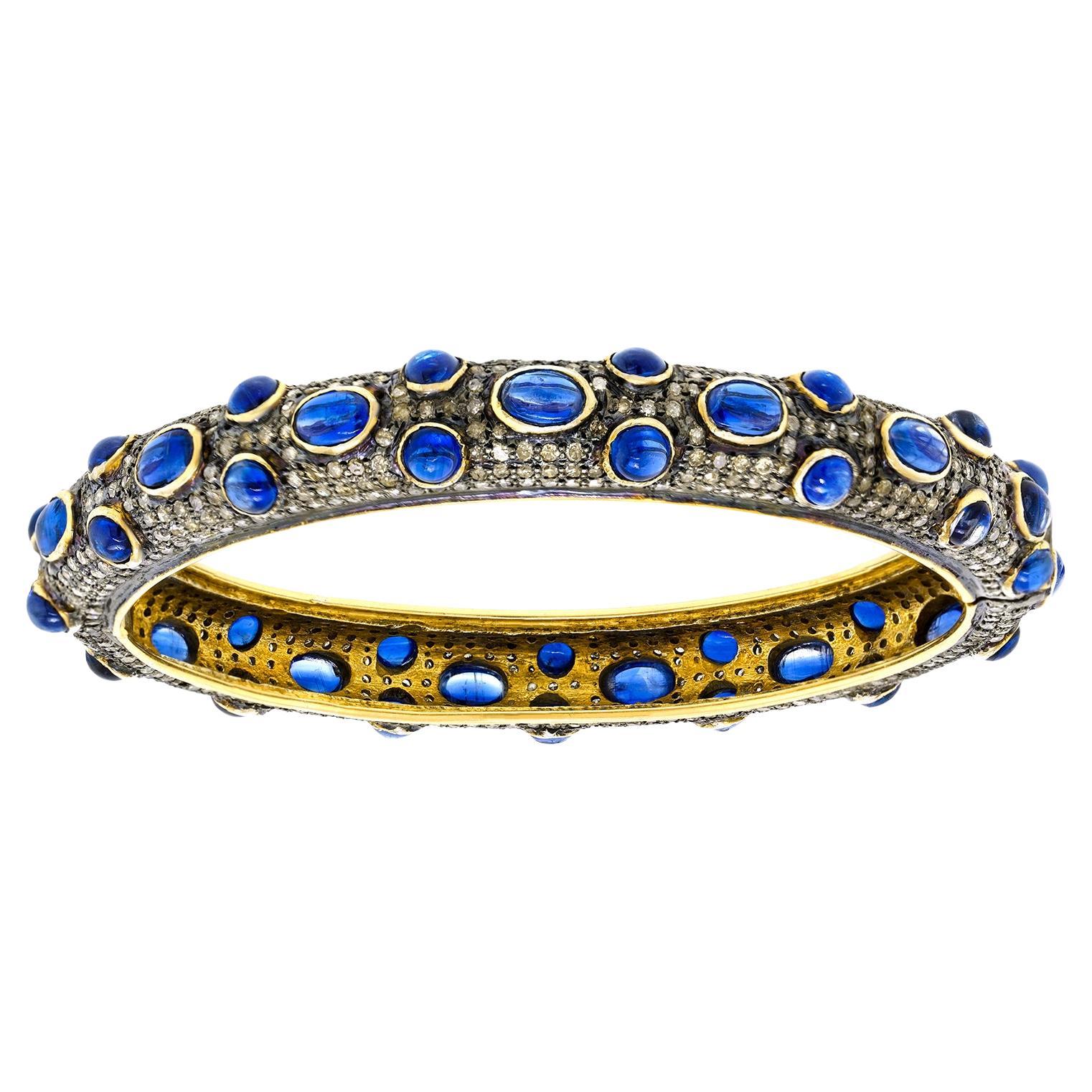 Bracelet indien en saphir et diamant