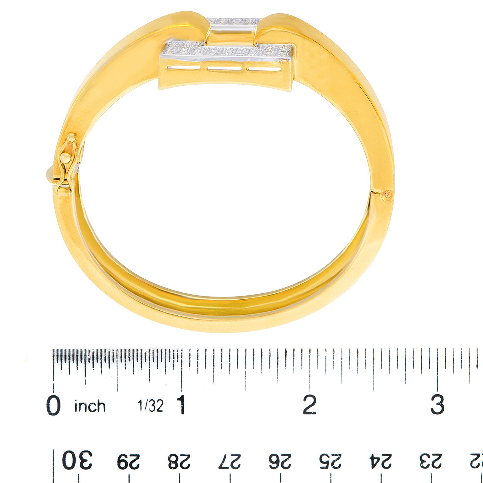 Fabuleux bracelet en diamant des années 80 Unisexe en vente