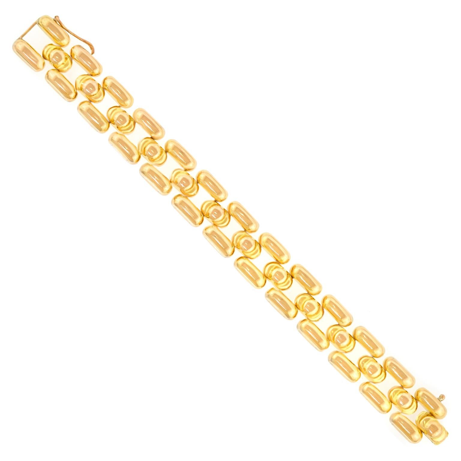Bracciale Art Deco in oro In condizioni ottime in vendita a Litchfield, CT