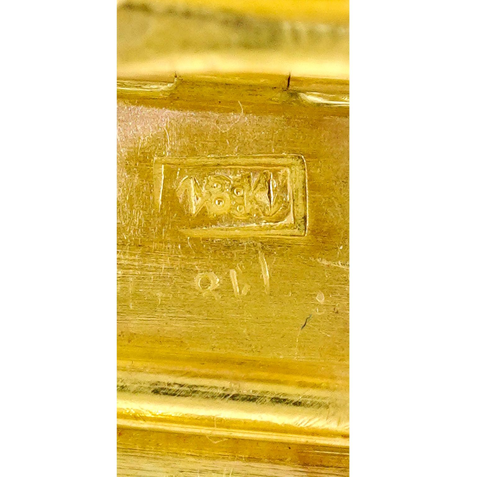 Bracciale Art Deco in oro in vendita 1