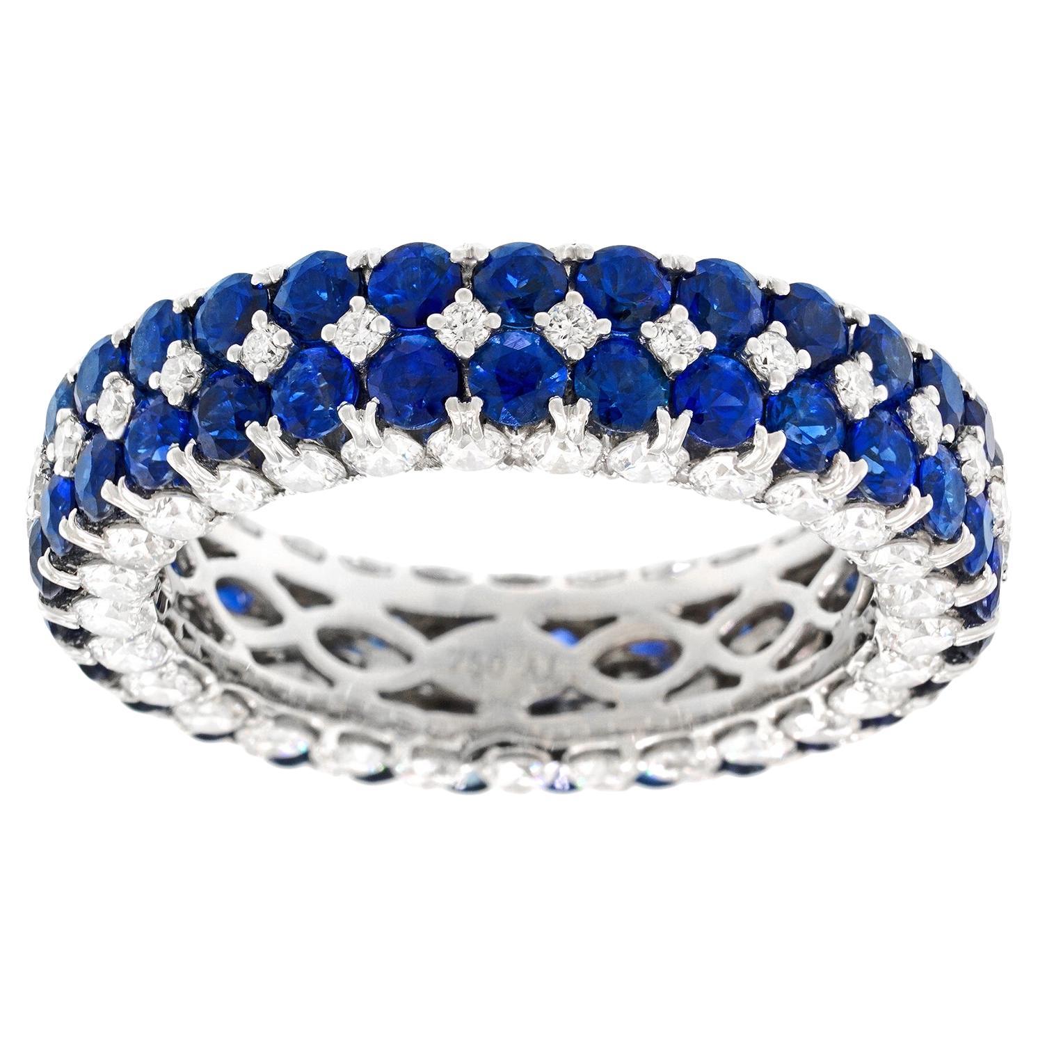 Spektakulärer Ring mit Saphir und Diamant im Angebot