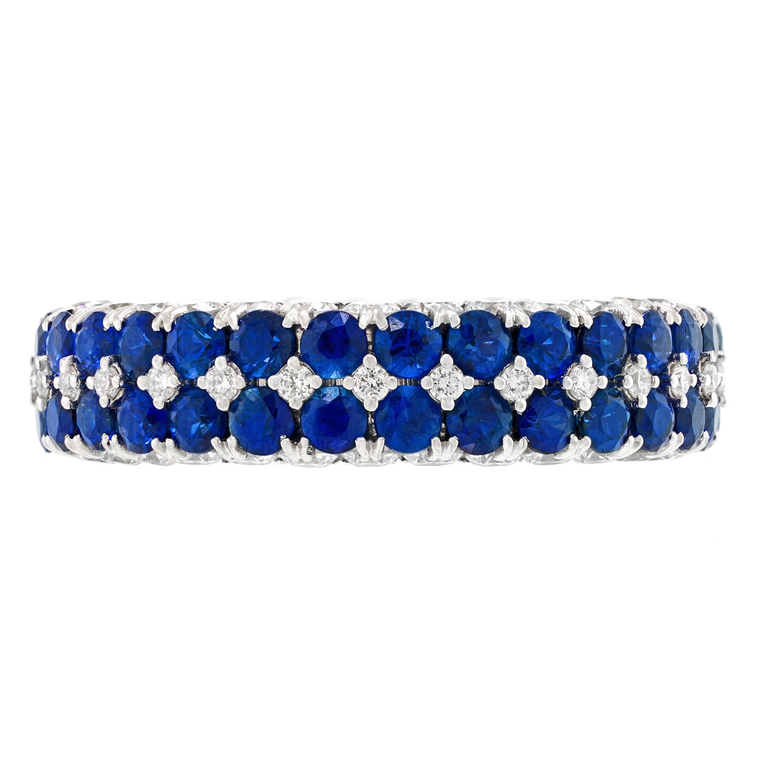 Spektakulärer Ring mit Saphir und Diamant im Angebot 2