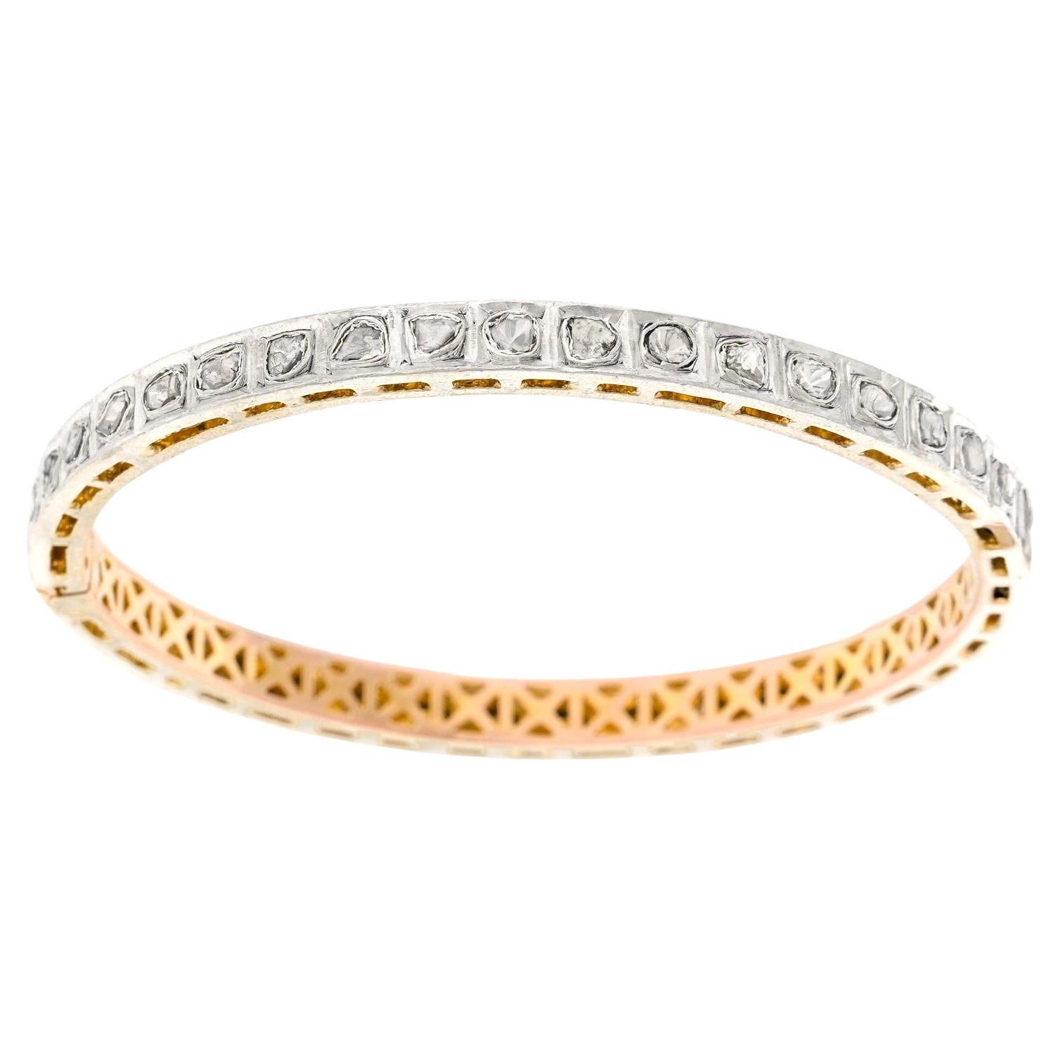 Hippie Chic Sixties Indian Diamond Bangle