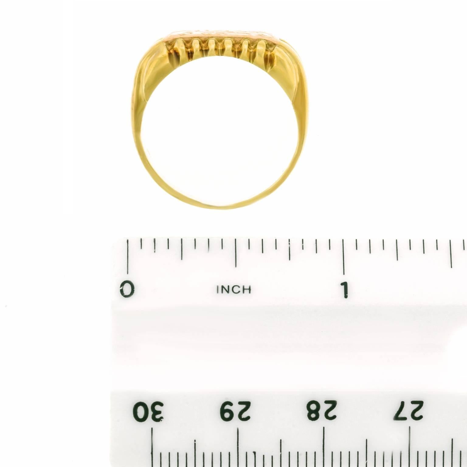 Antique Gold Signet Ring 1