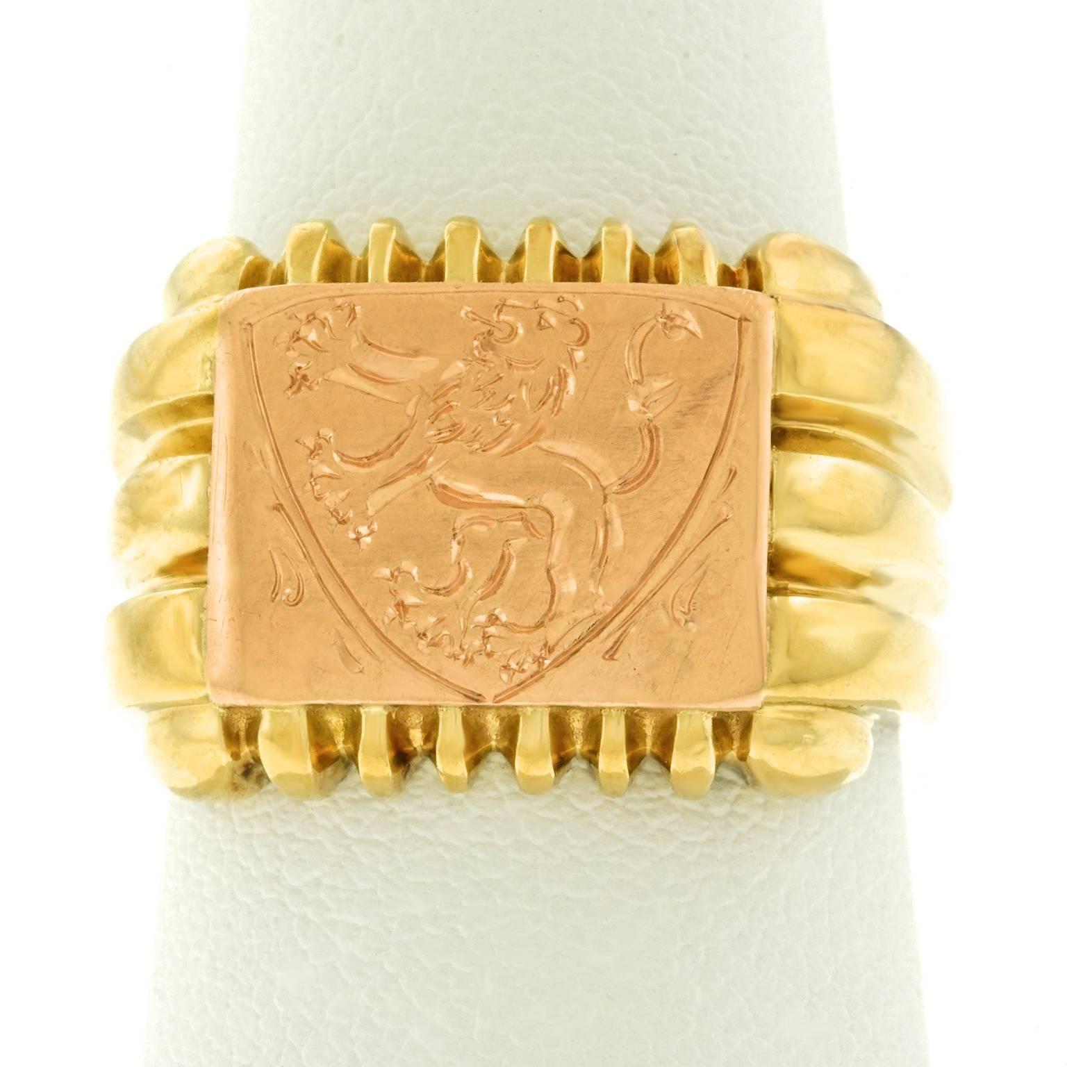 Antique Gold Signet Ring 2