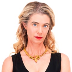 Art Deco Snake Necklace
