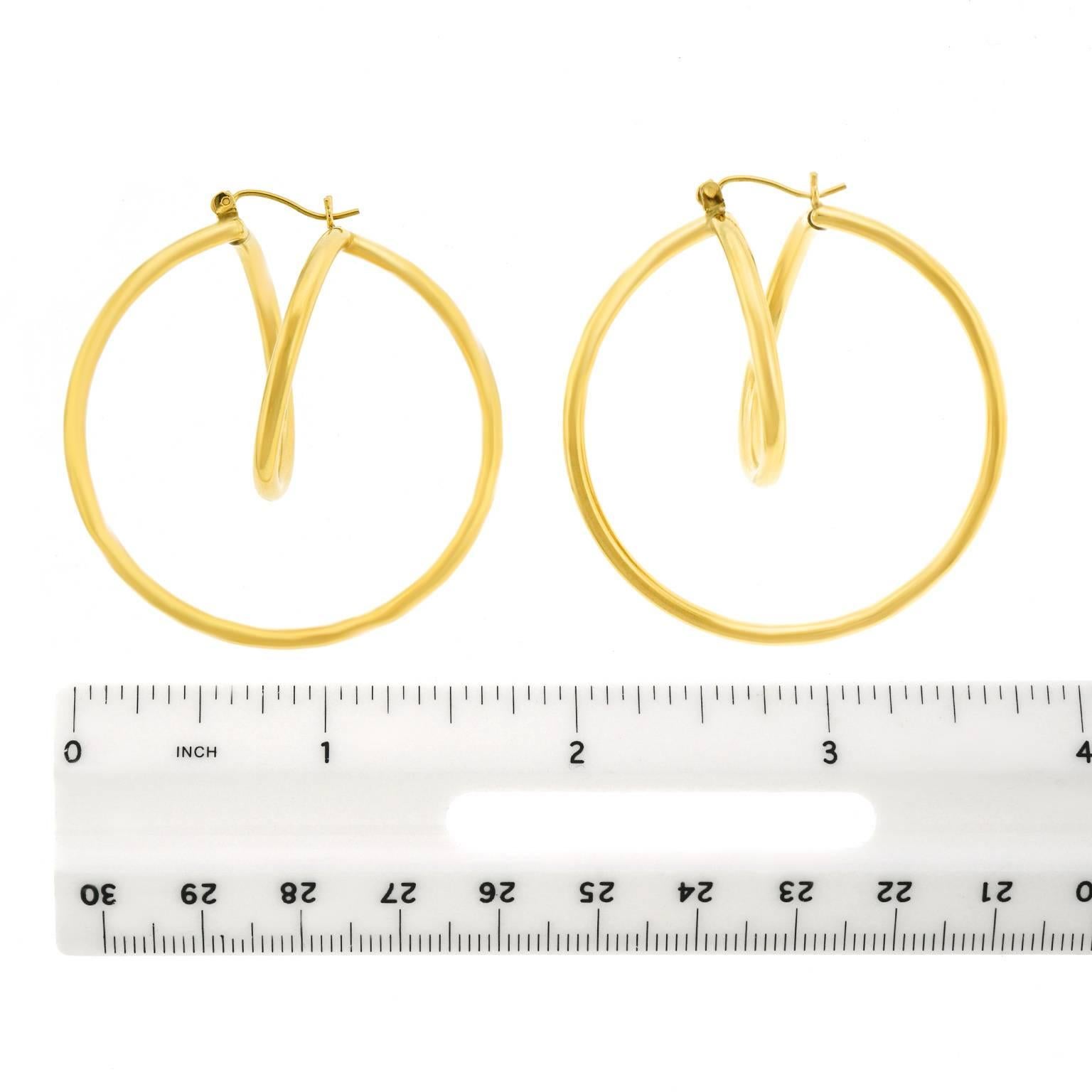 Modernist Gold Orb Earrings 2