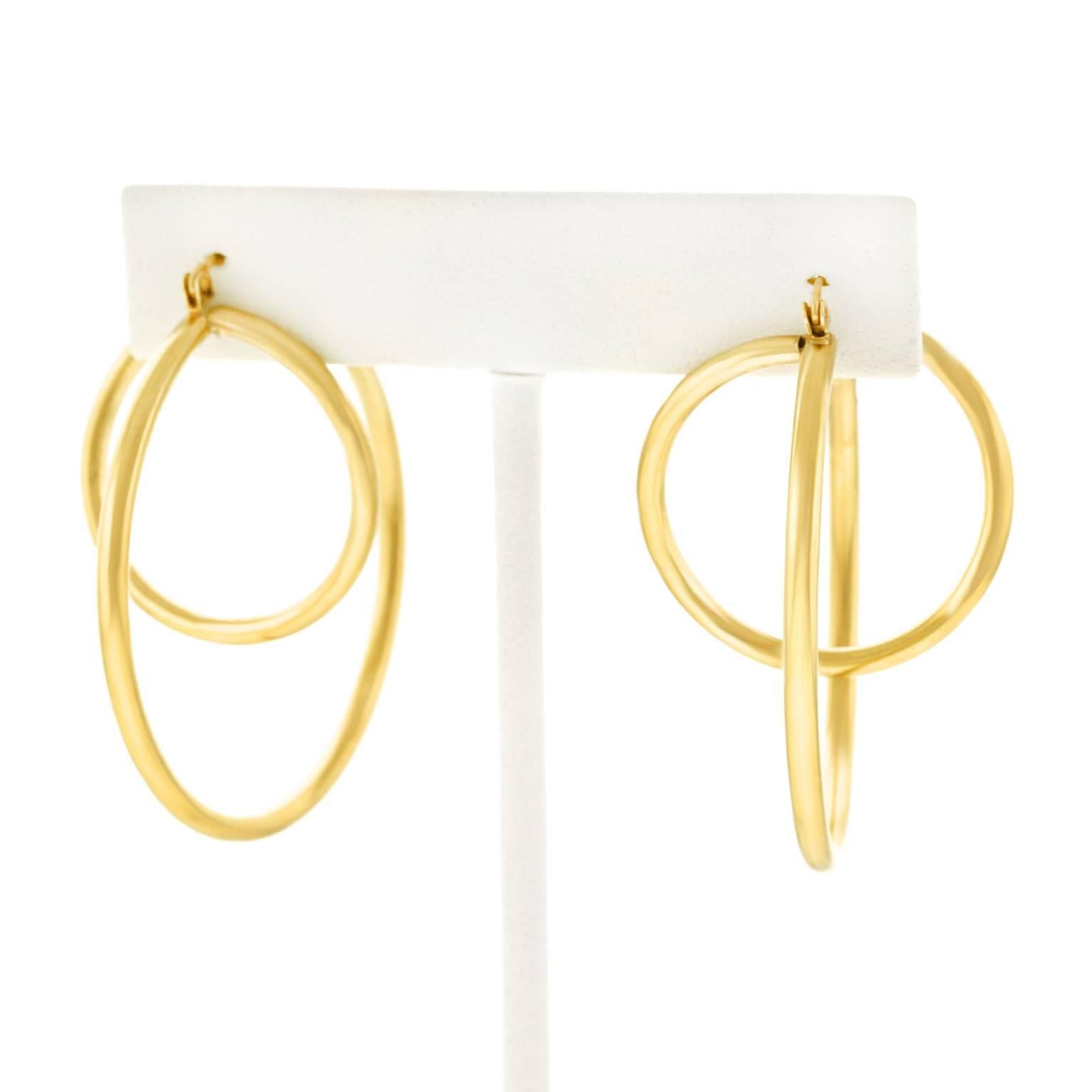 Modernist Gold Orb Earrings 4