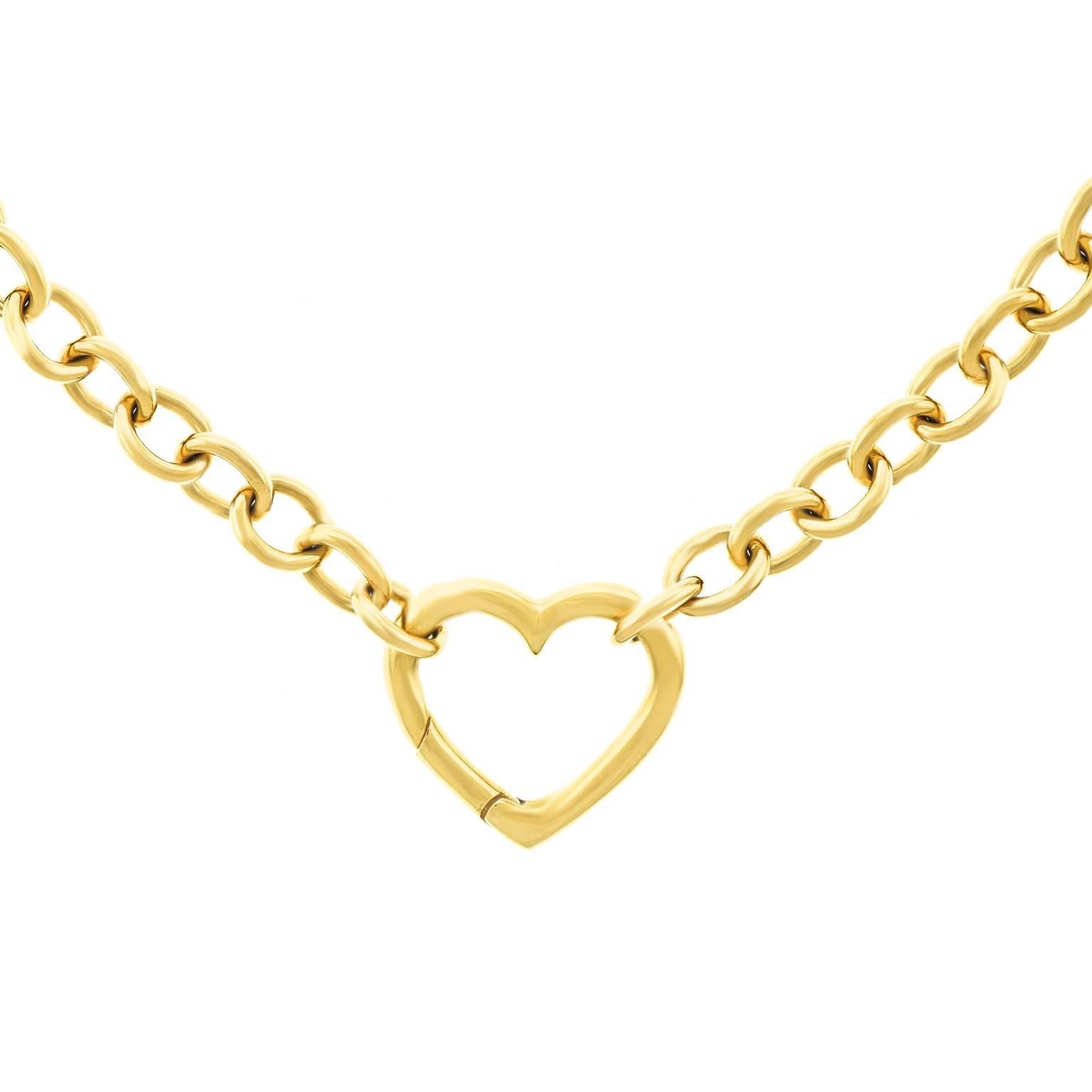 tiffany's gold heart necklace