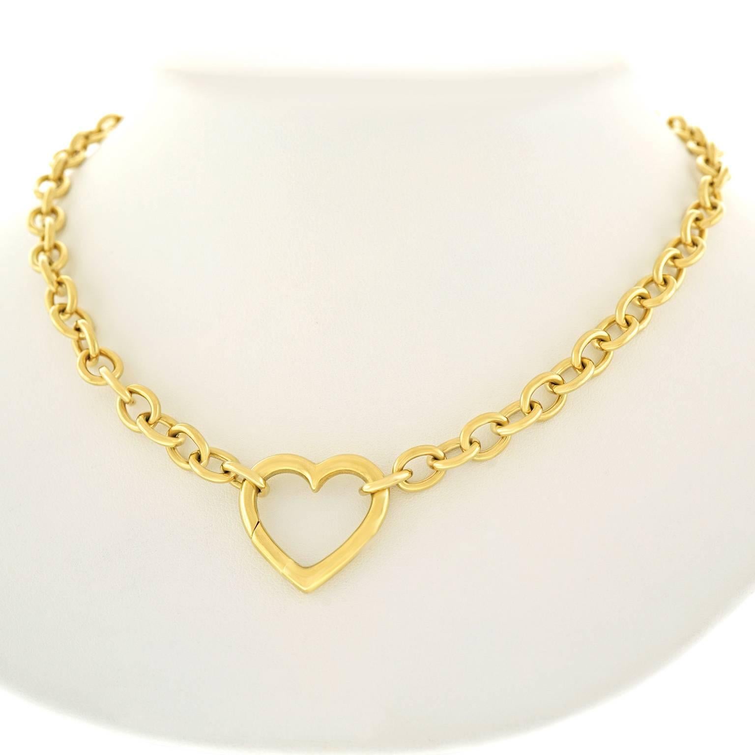 Tiffany & Co. Gold Heart Necklace 1
