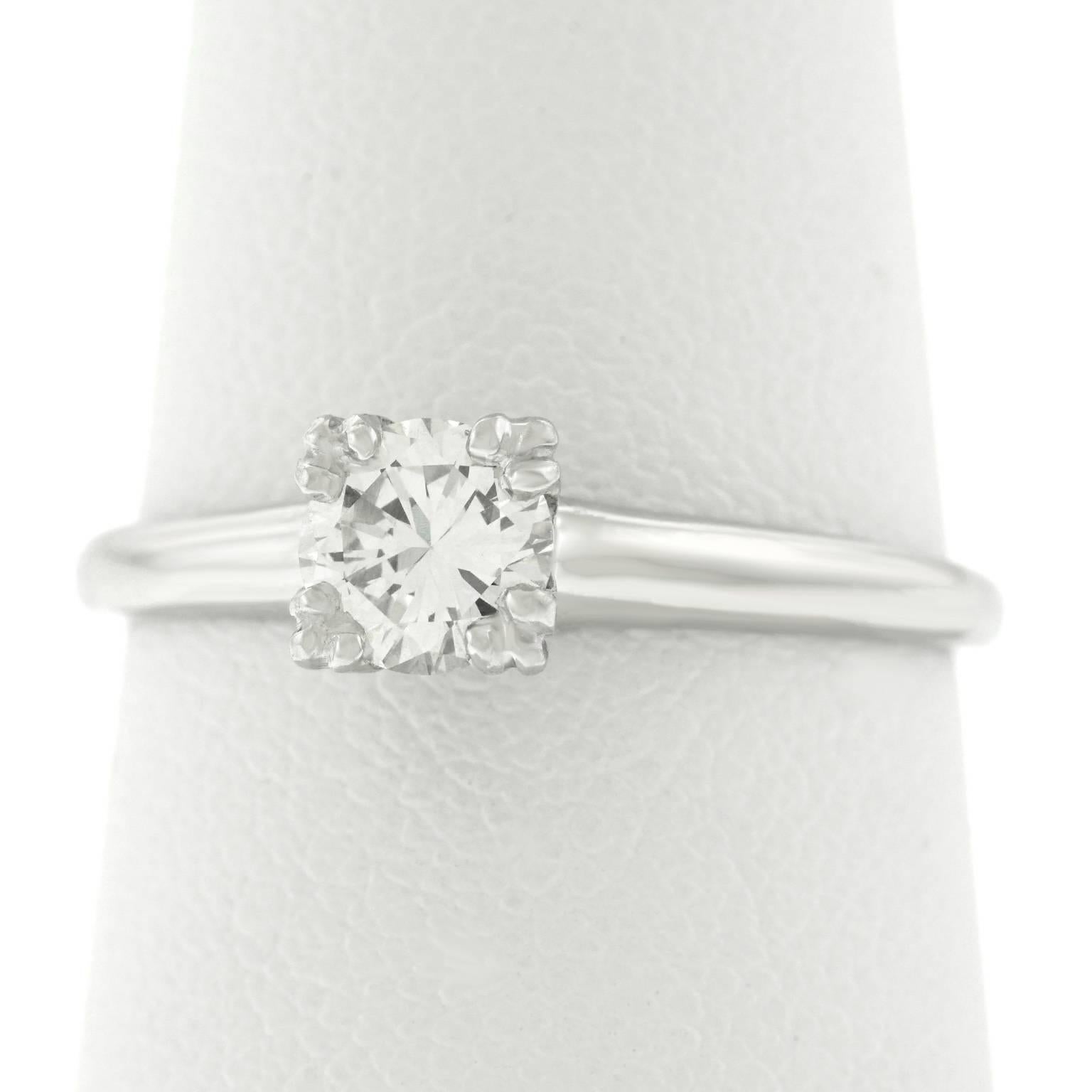 .55 Carat Retro 1940s Diamond Engagement Ring 2