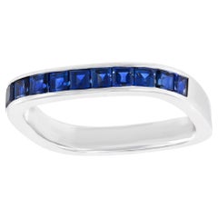 Swss Modern Sapphire Band