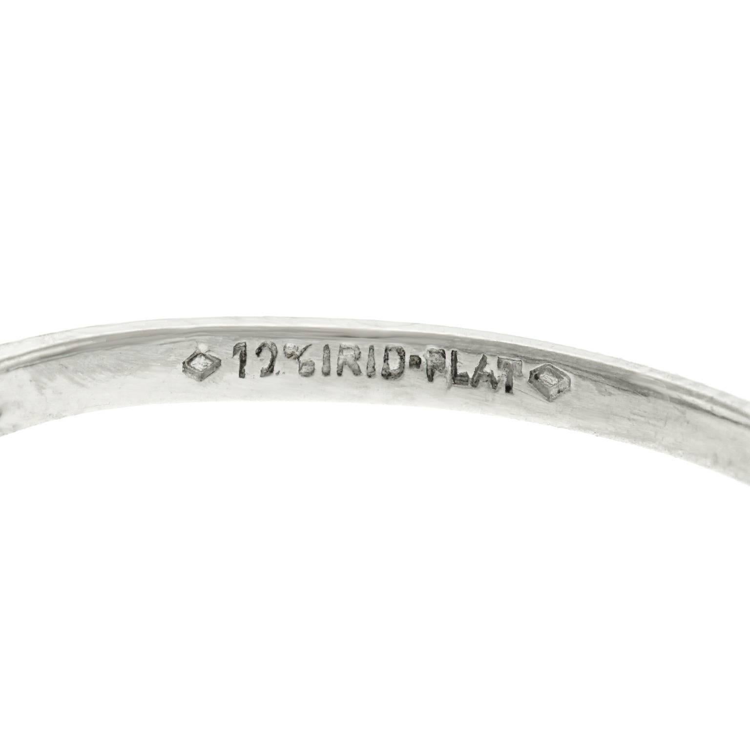 Art Deco GIA Diamond Set Platinum Ring 1