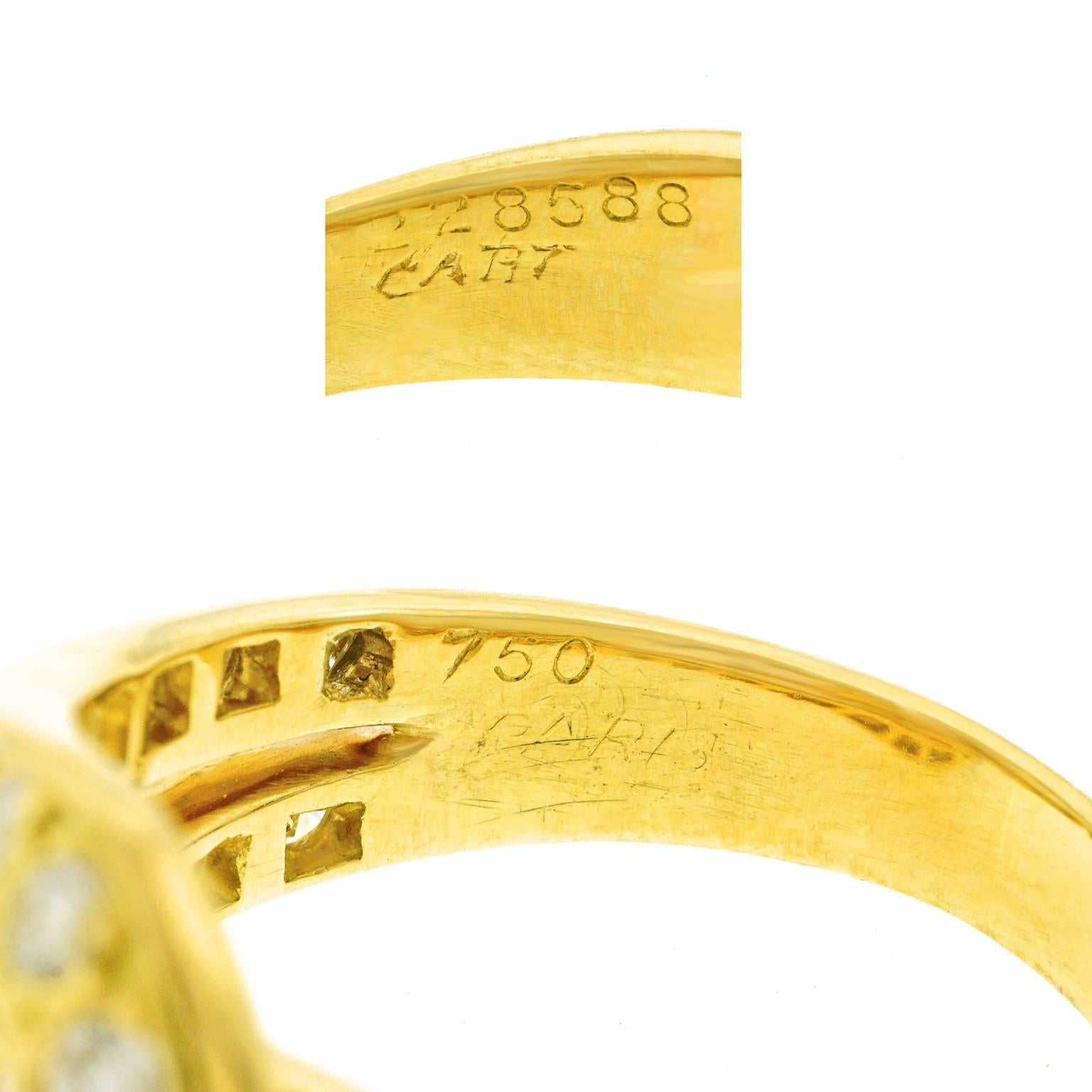 Cartier Diamond-Set Gold Ring 1