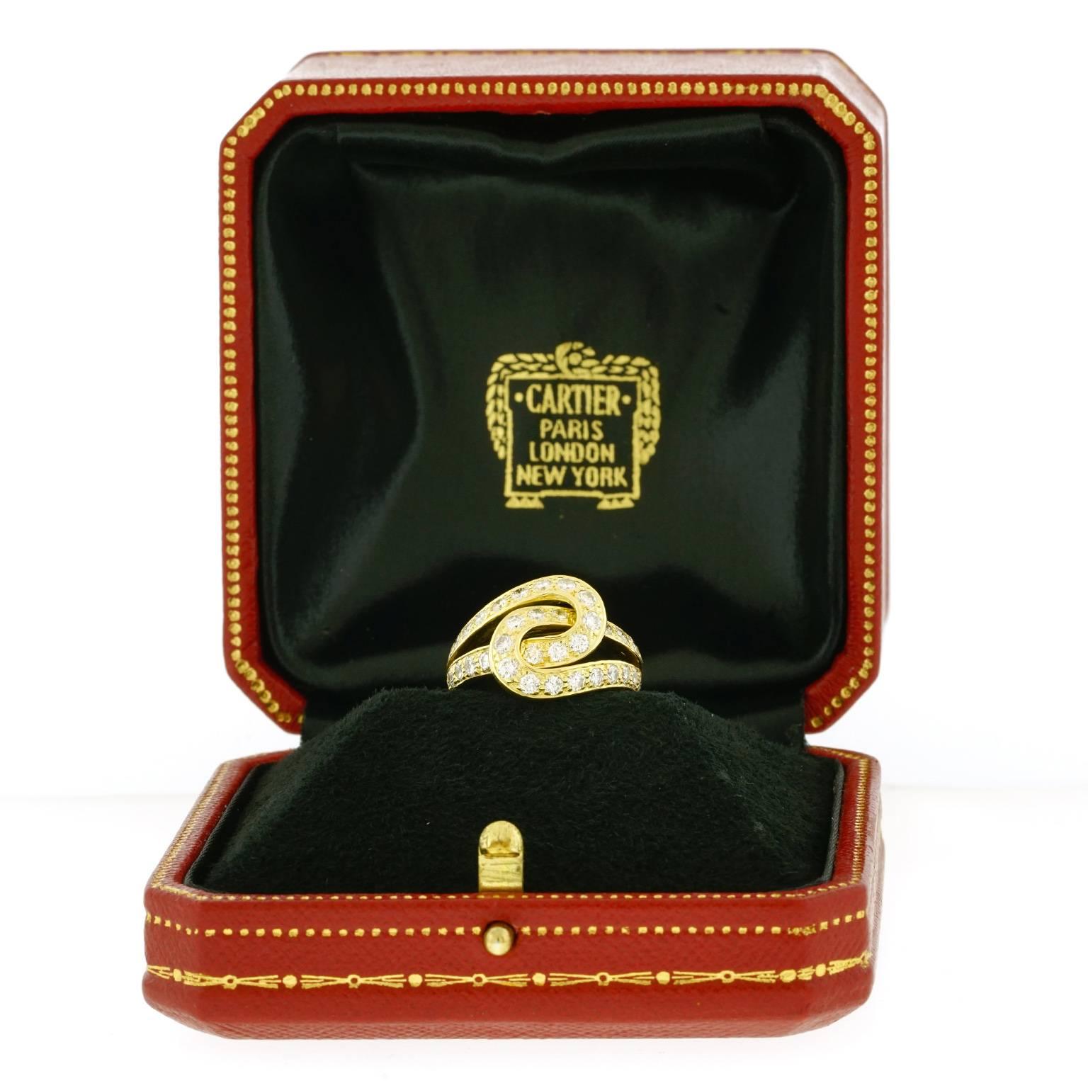 Cartier Diamond-Set Gold Ring 4