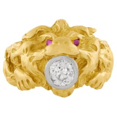 Mythical Victorian Lion Ring