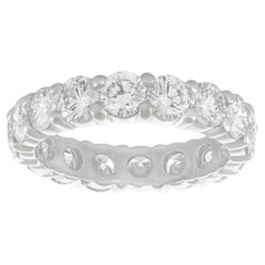 18k White Gold Eternity Band 4.0cttw Size 7