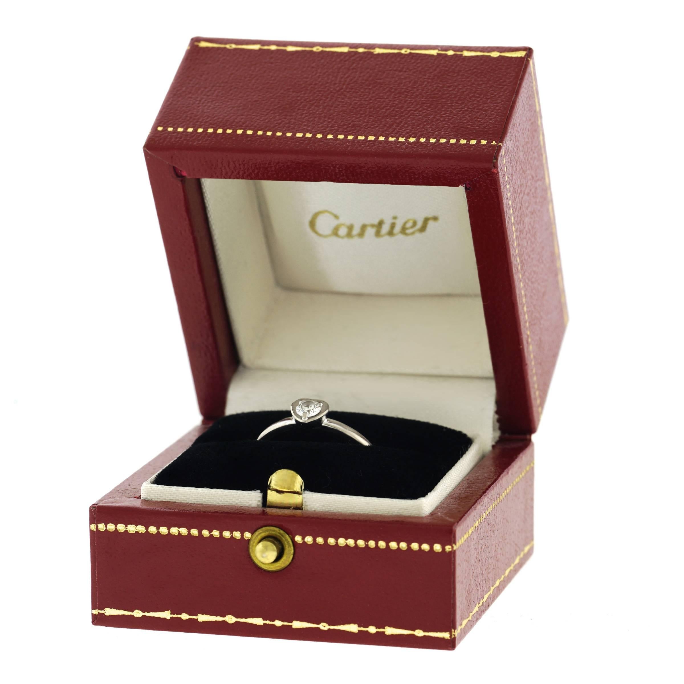 Cartier Diamond Set Heart Ring 1