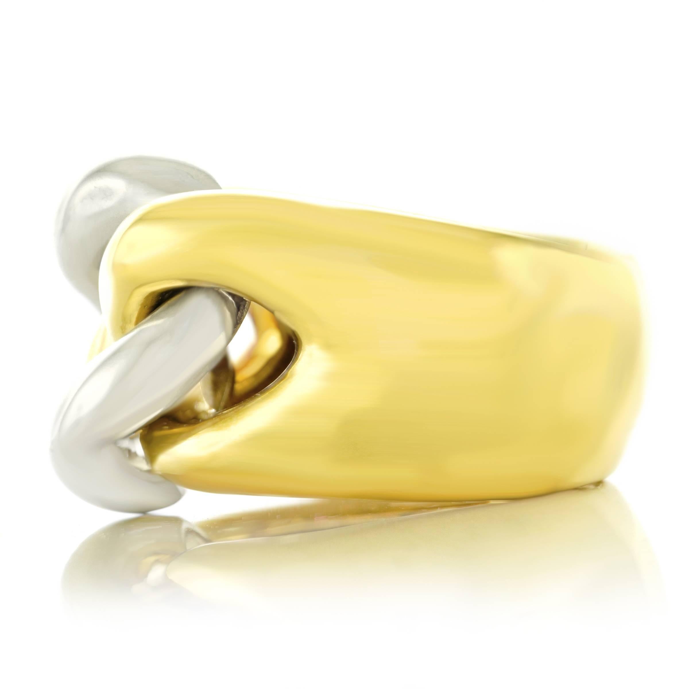 Pomellato “Gourmette” Two-Tone Gold Ring 3