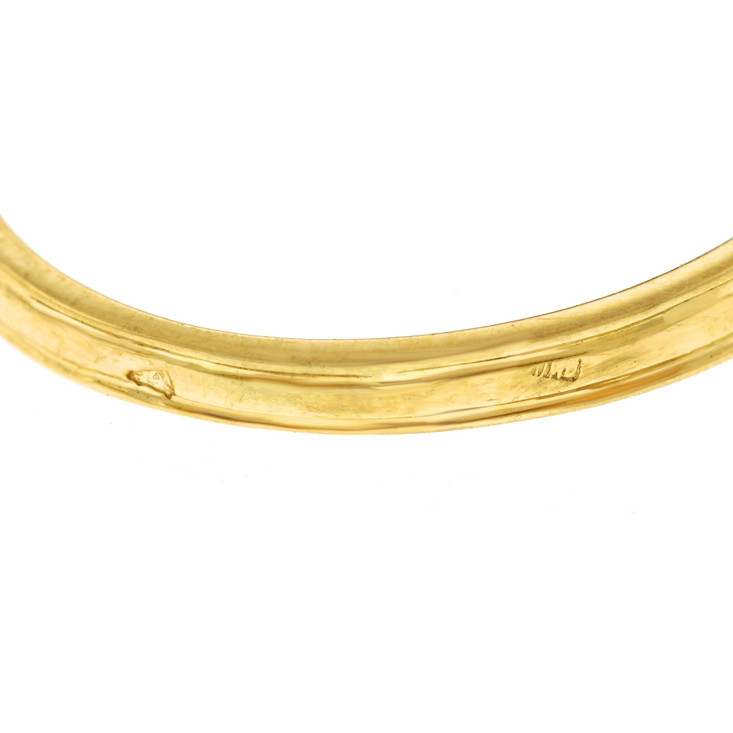 French Art Deco Diamond-Set Gold Ring 1