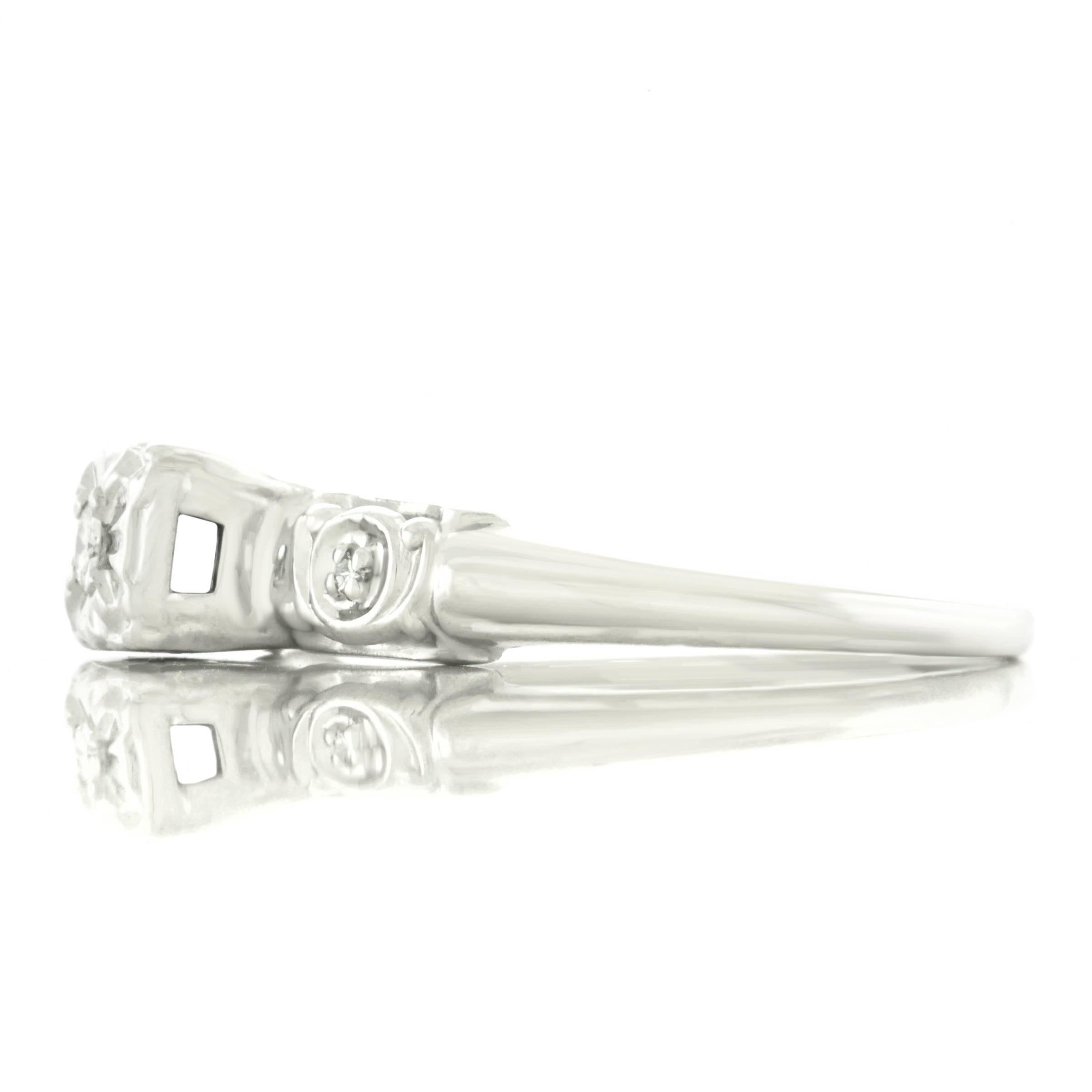 1940s Diamond Engagement Ring 1